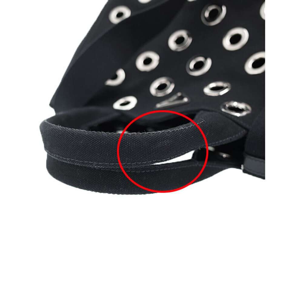 Prada Bag Handbag Canapa Grommet - Picture 7 of 9